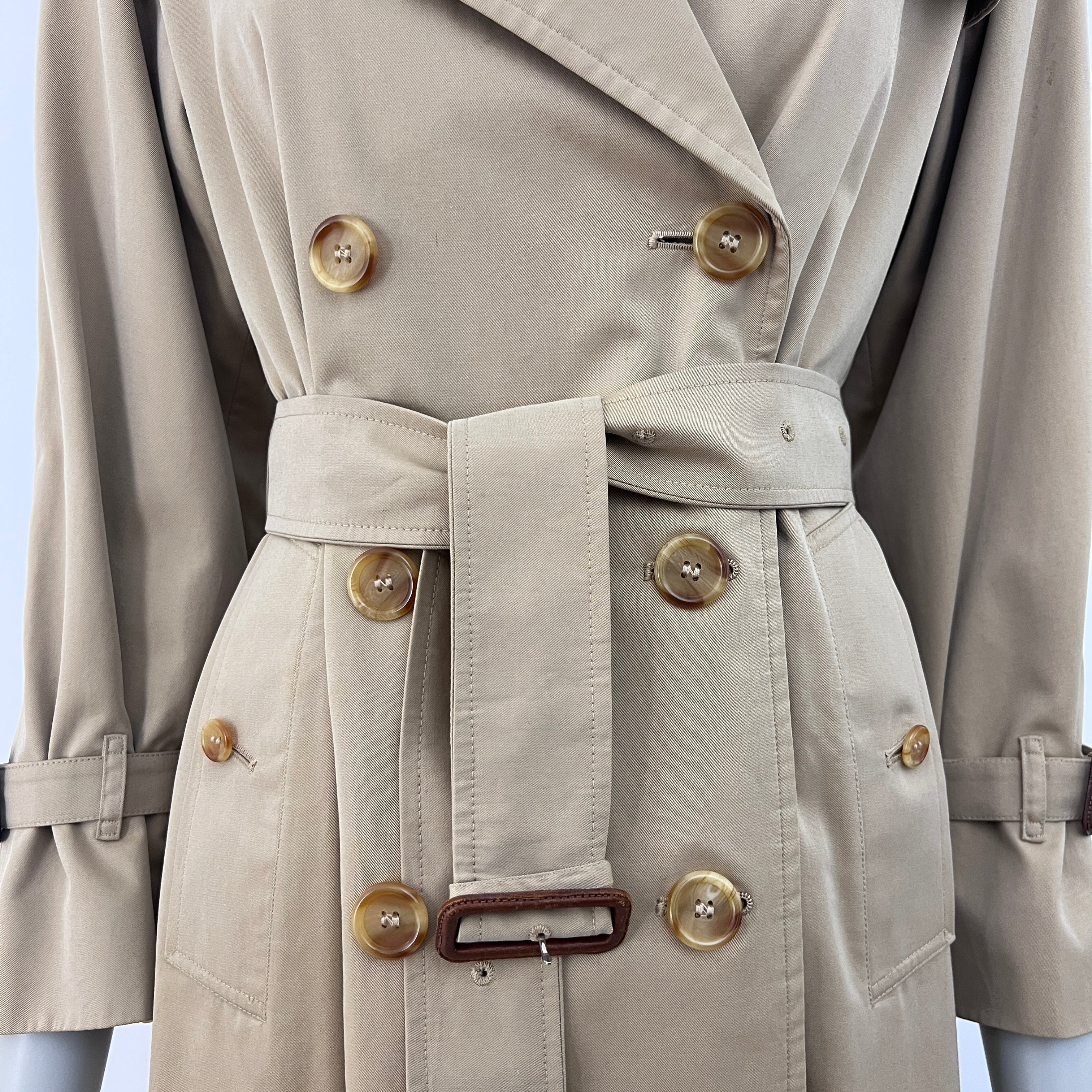 Trench BURBERRY S coton beige miel Chelsea Circa 1990