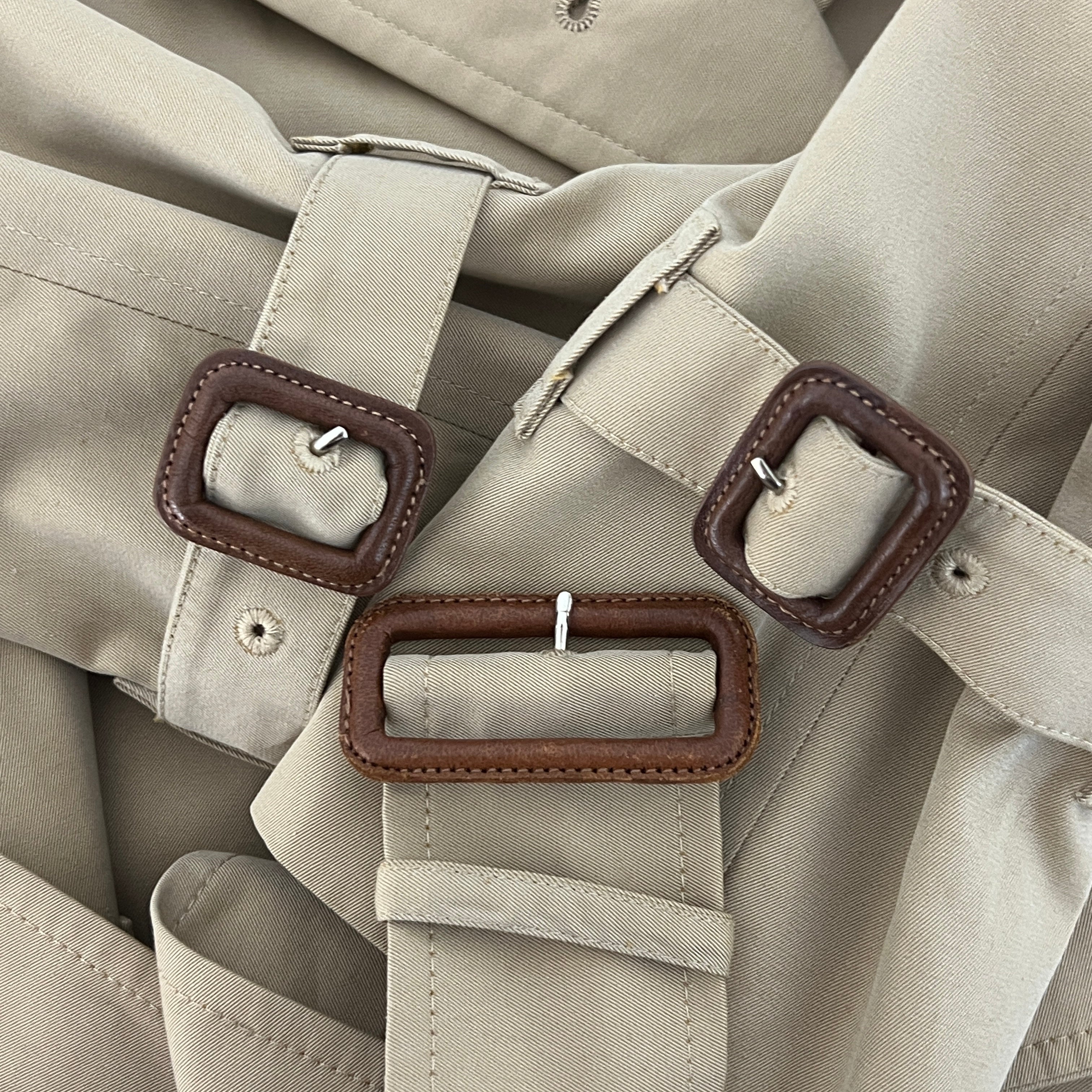 Trench BURBERRY S coton beige miel Chelsea Circa 1990
