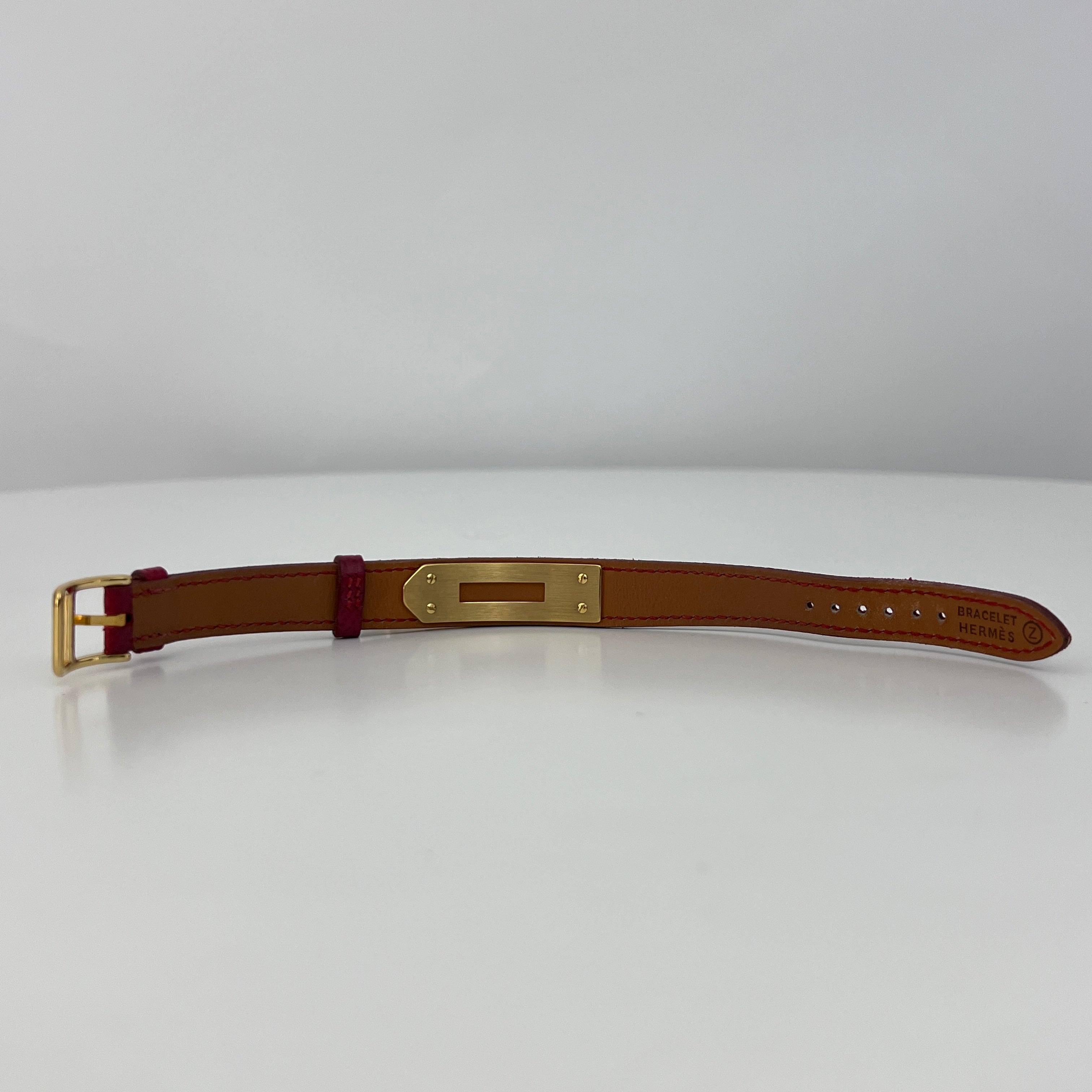 Montre HERMÈS Kelly plaqué or doré