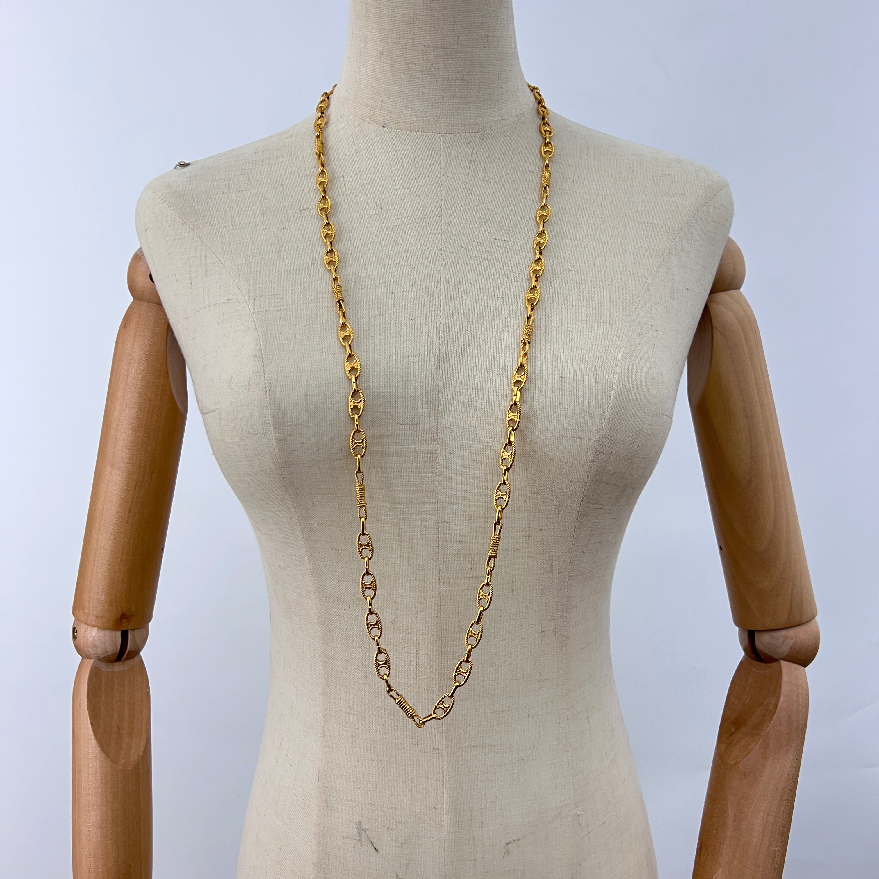Collier CELINE Chaîne Triomphe Circa 1990