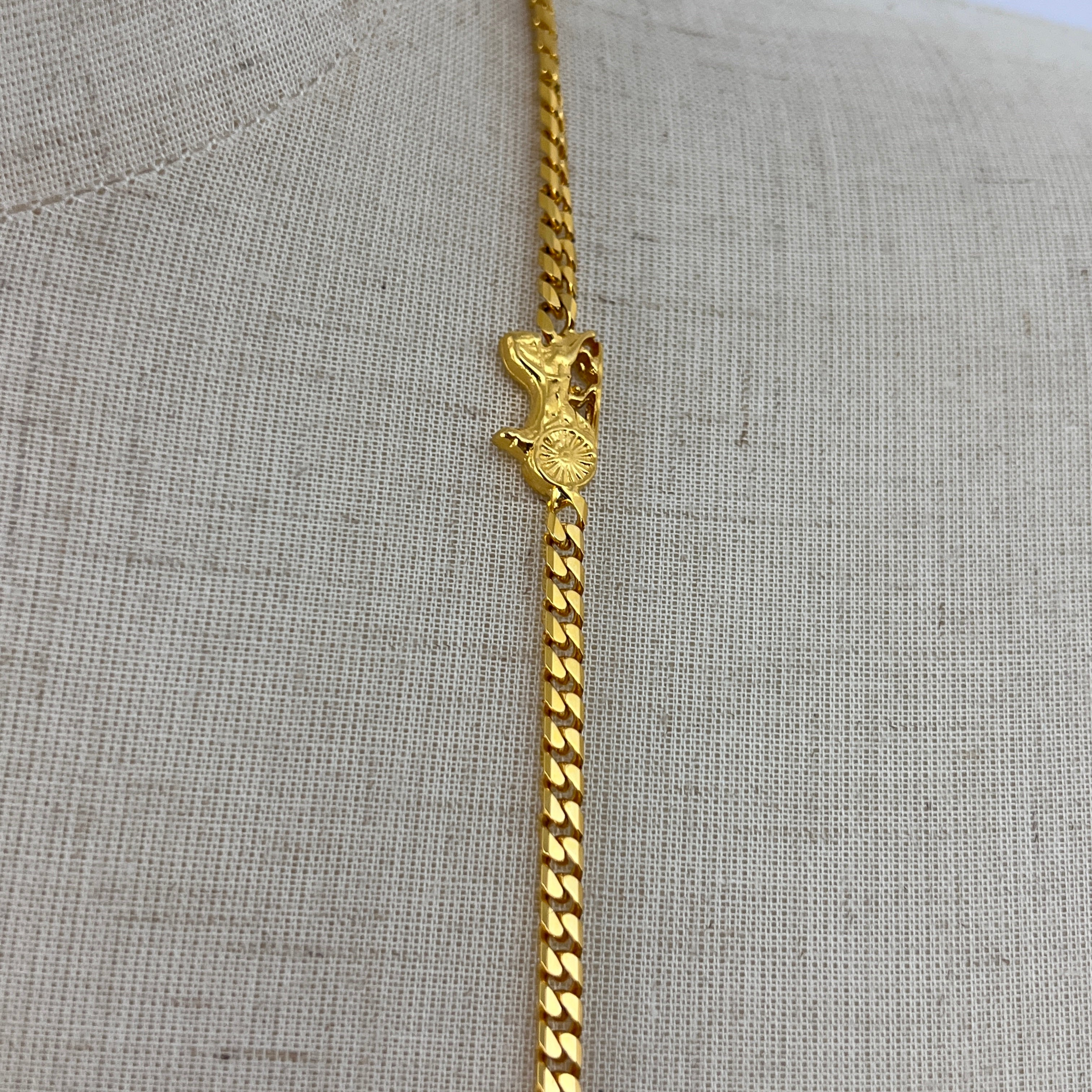 Collier CELINE Chaîne carriage Circa 1990