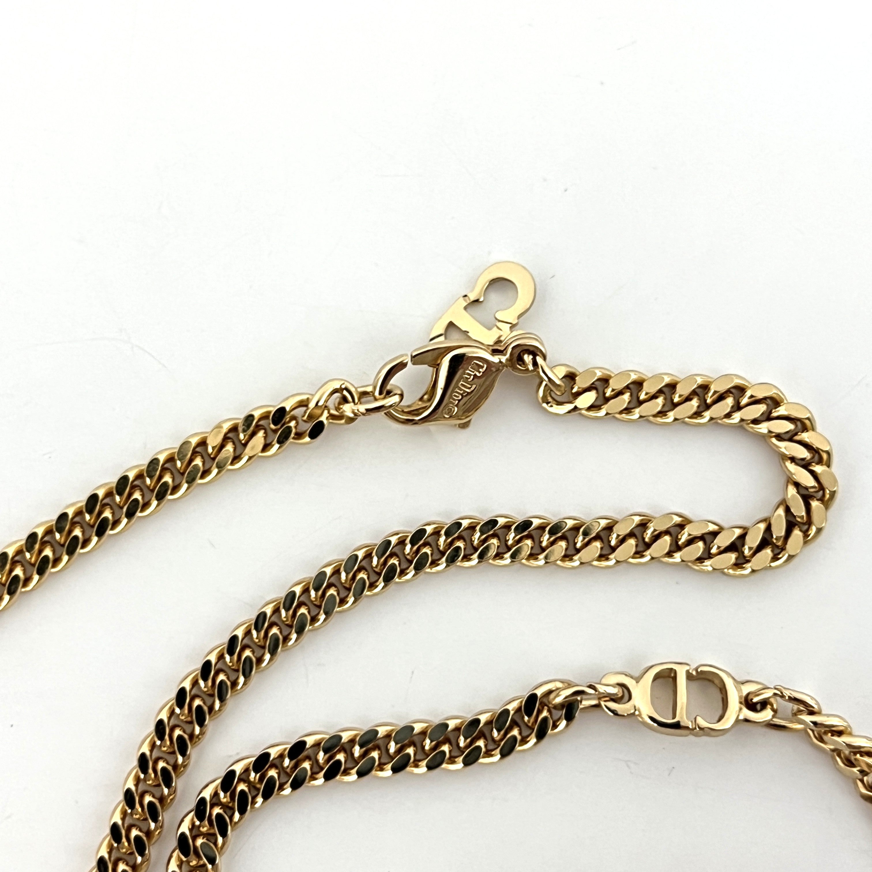 Collier DIOR CD Chain Circa 1990