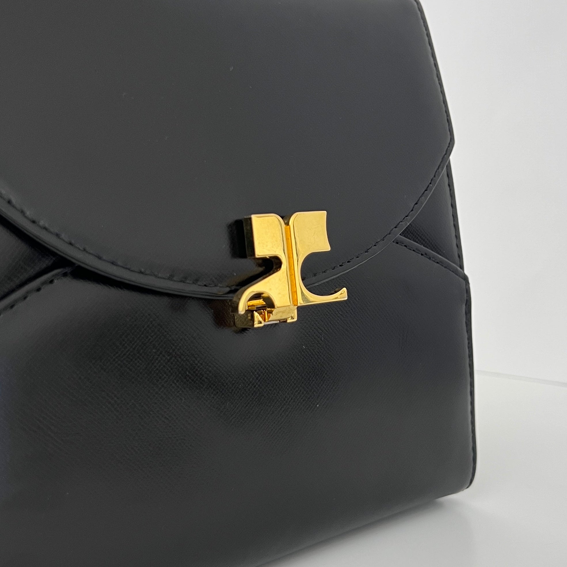 Sac COURRÈGES 2 Way cuir grainé noir