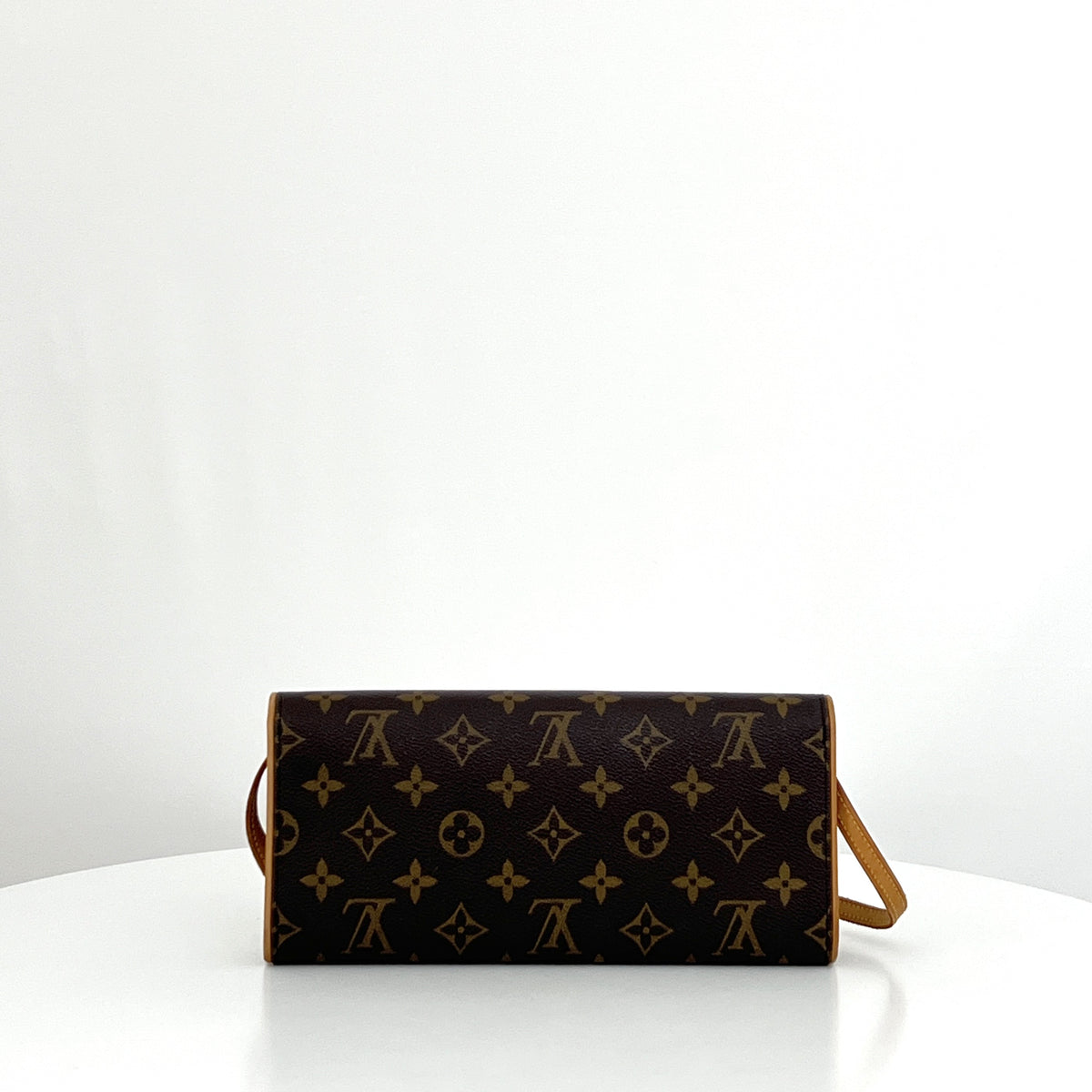 LOUIS VUITTON Twin GM Shoulder Bag in vintage brown canvas and leather 2001
