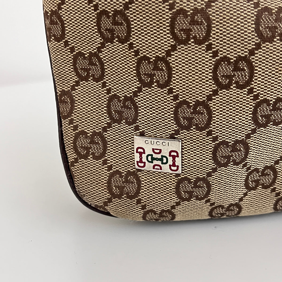 Sac GUCCI Hobo Sherry toile et cuir marron