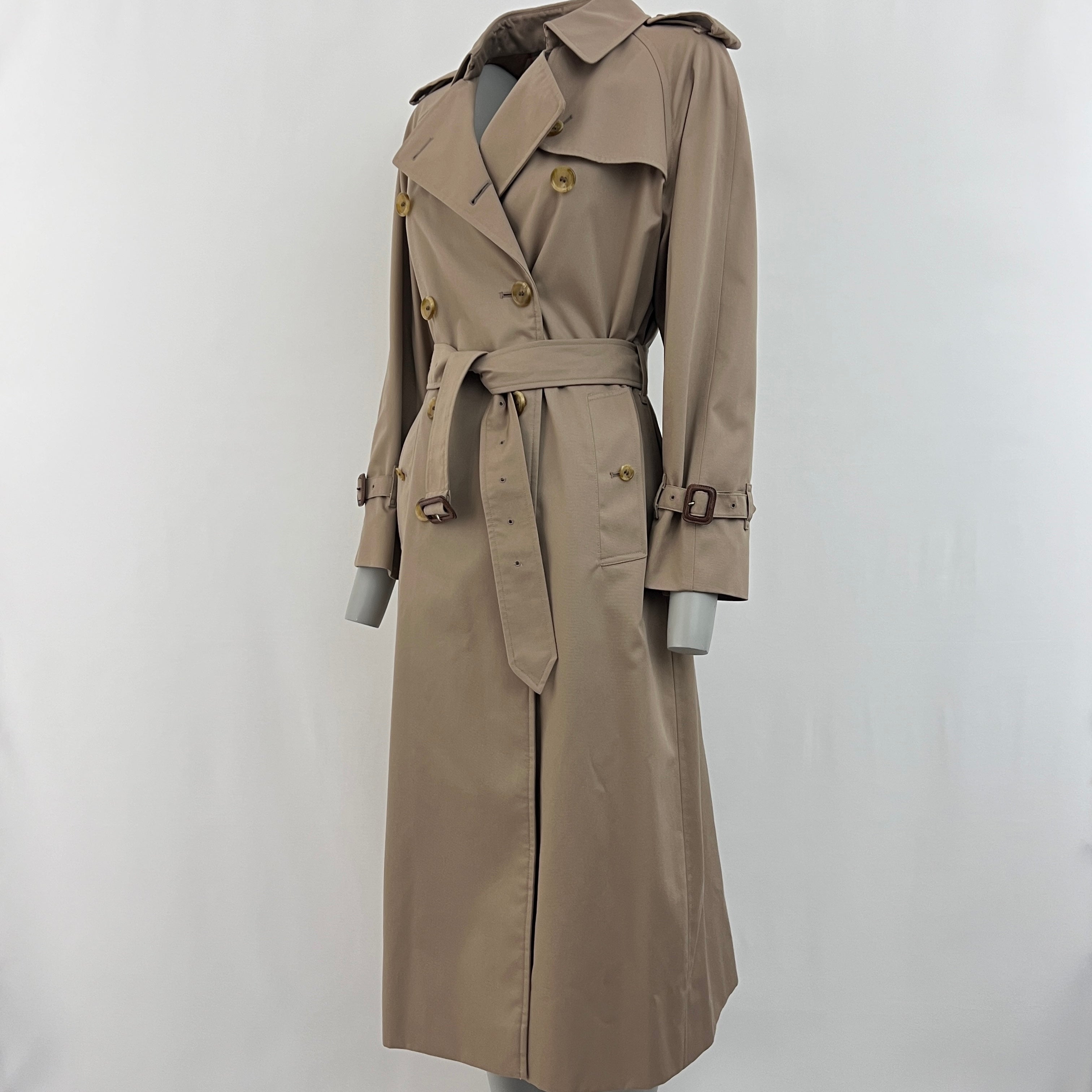 BURBERRY Chelsea beige cotton trench coat Circa 1990