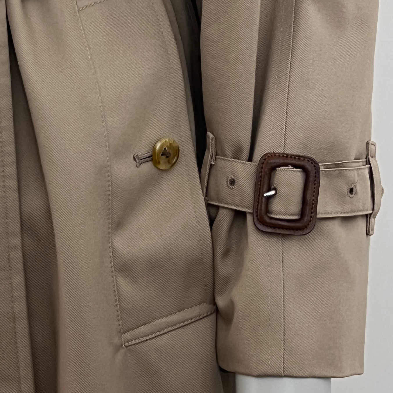 BURBERRY Chelsea beige cotton trench coat Circa 1990