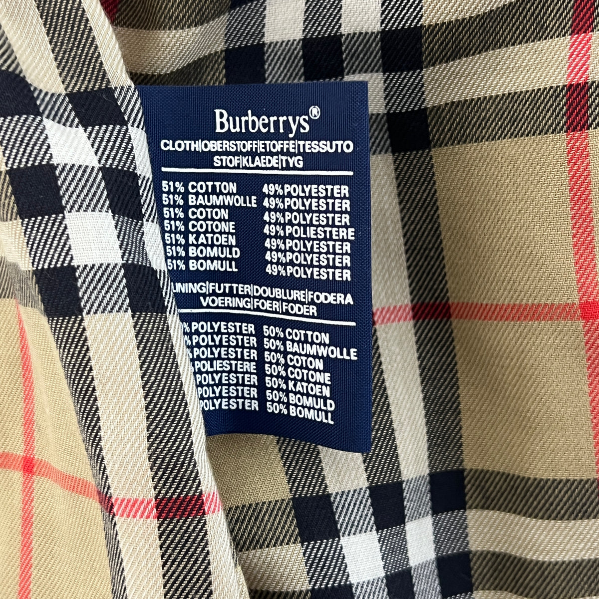 BURBERRY Chelsea beige cotton trench coat Circa 1990
