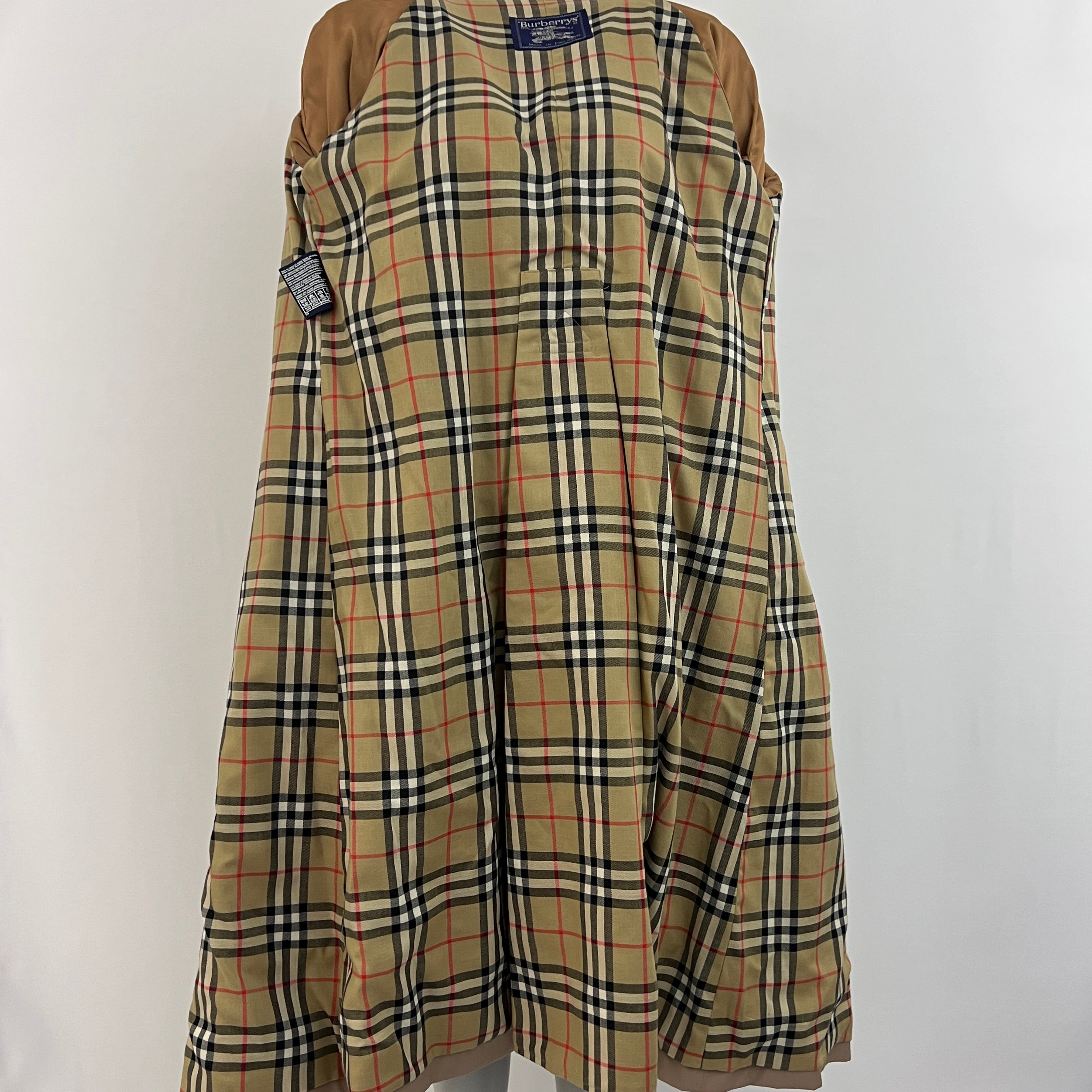 BURBERRY Chelsea beige cotton trench coat Circa 1990