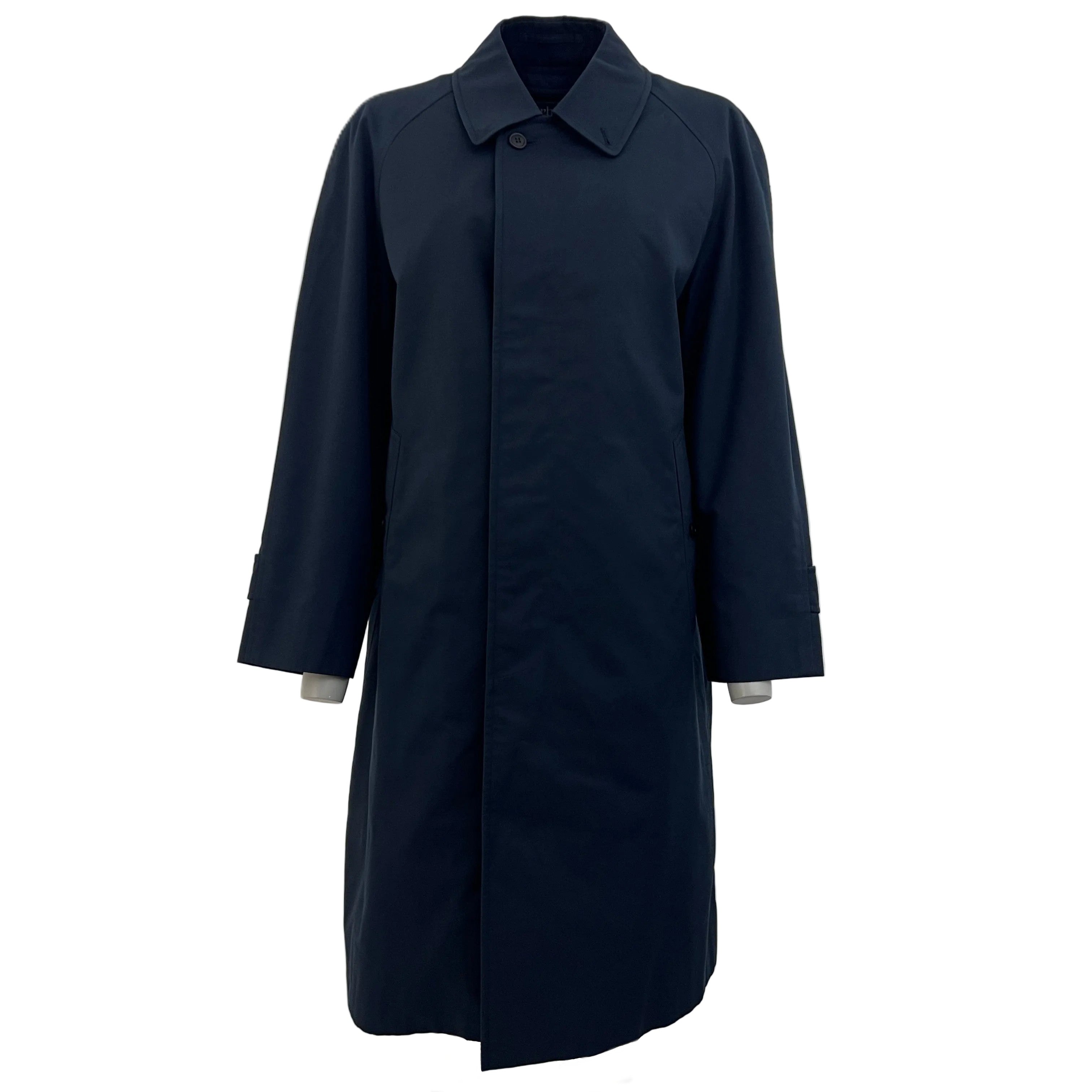 BURBERRY navy cotton Camden trench coat circa 1990