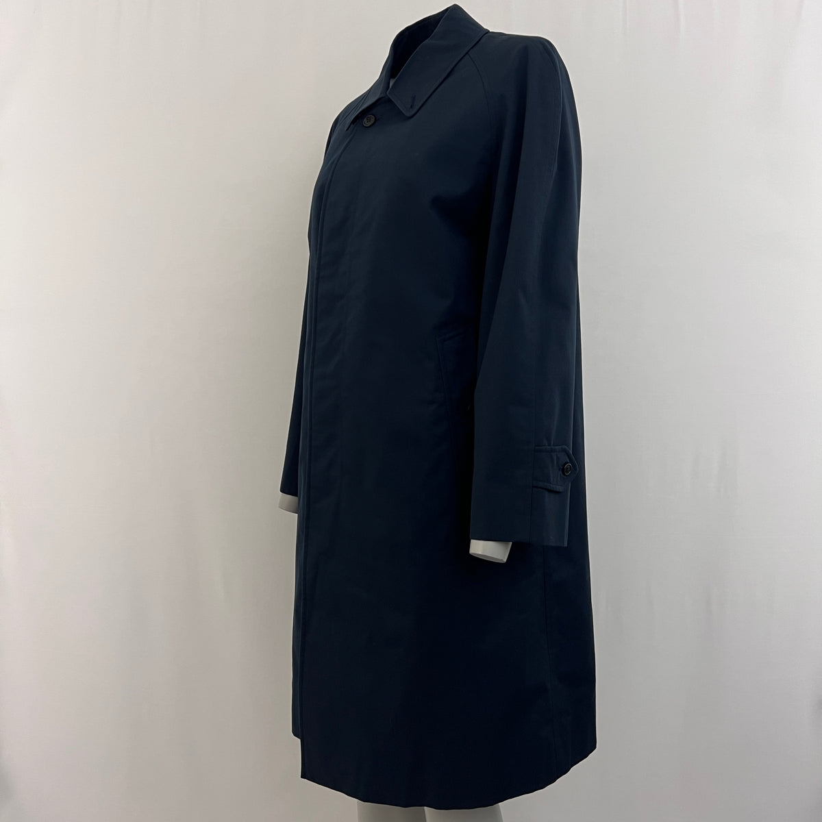 BURBERRY navy cotton Camden trench coat circa 1990