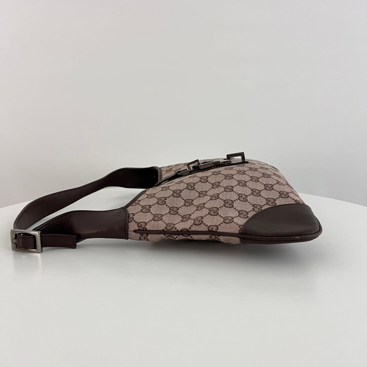 Sac GUCCI Jackie toile et cuir marron