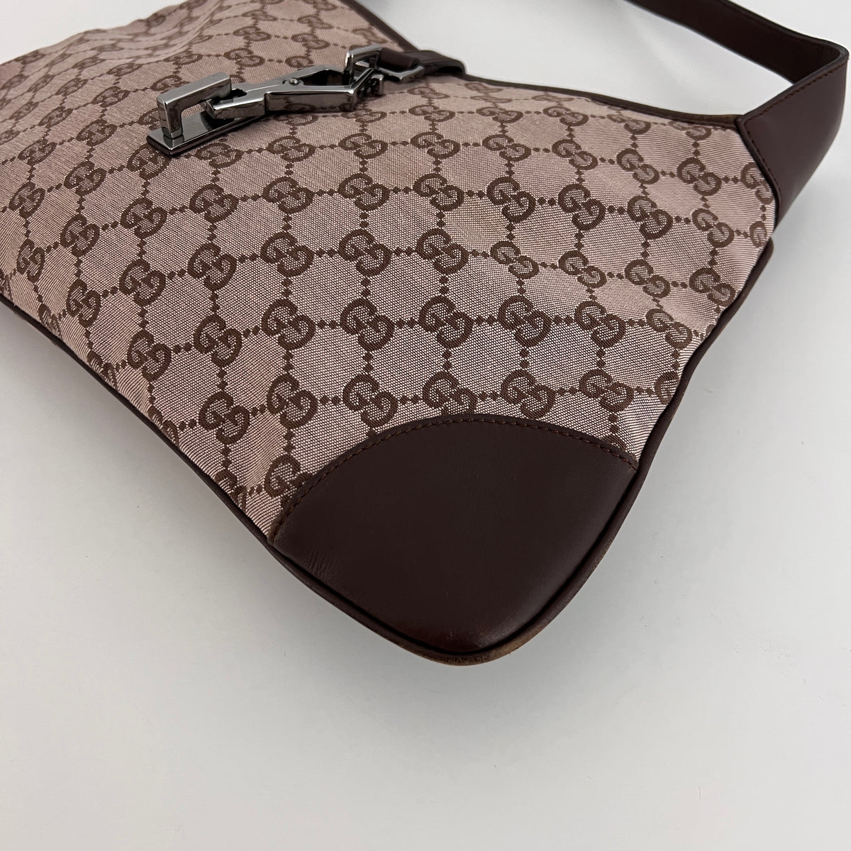 Sac GUCCI Jackie toile et cuir marron
