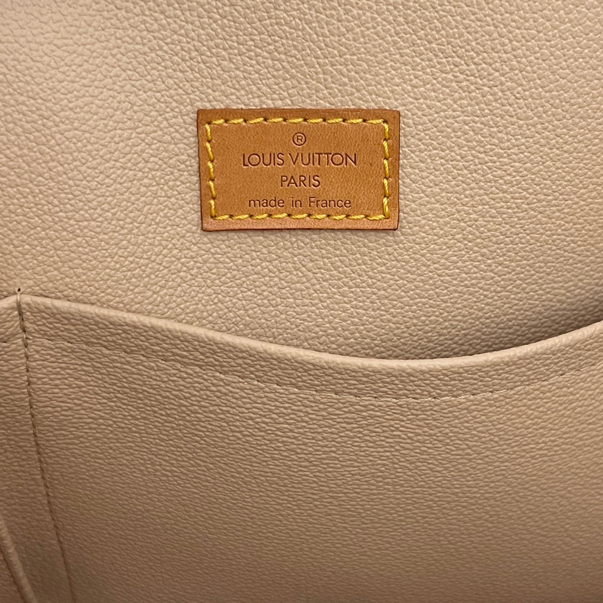 Sac LOUIS VUITTON Sac Plat toile et cuir marron vintage 2002