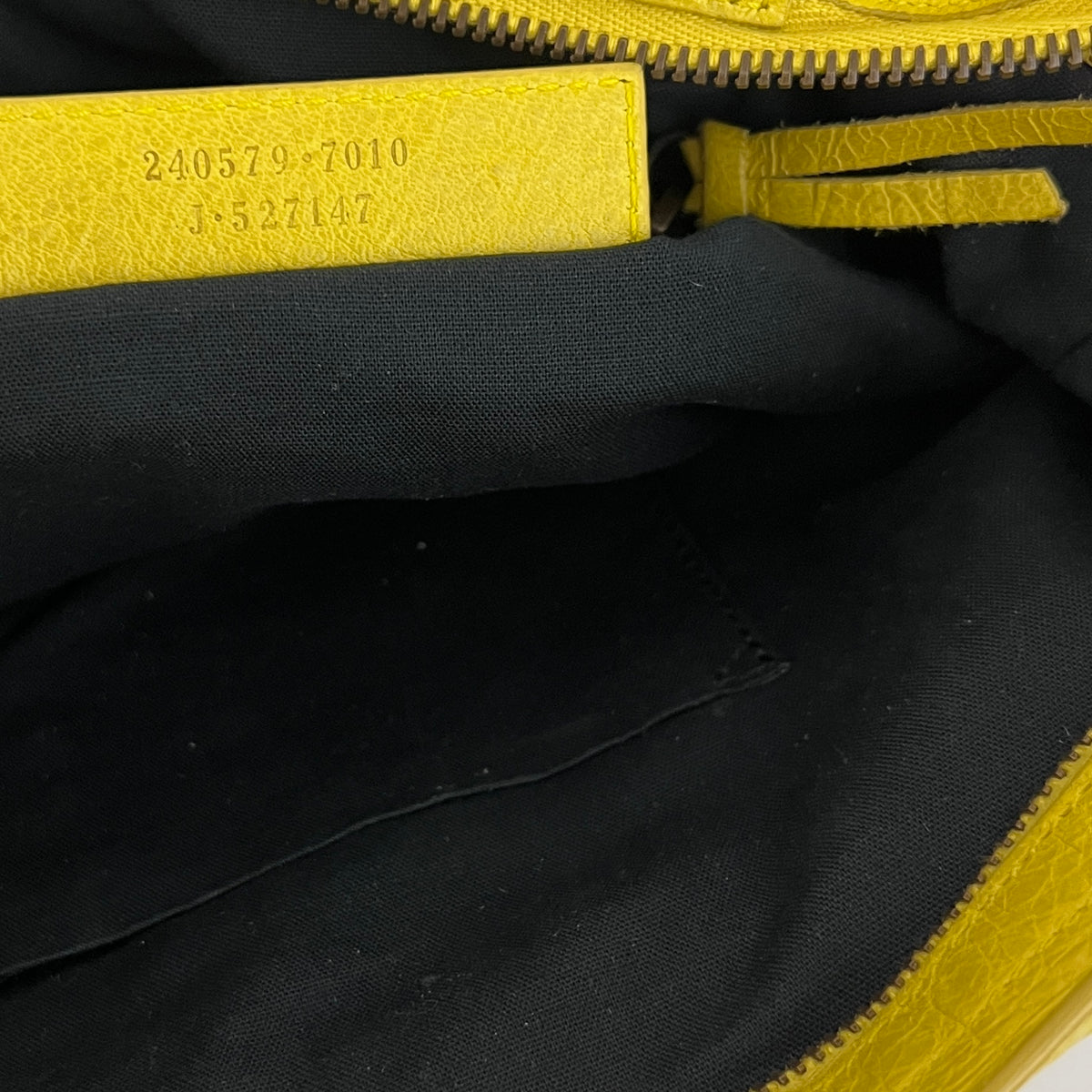 Sac BALENCIAGA The First cuir lisse jaune