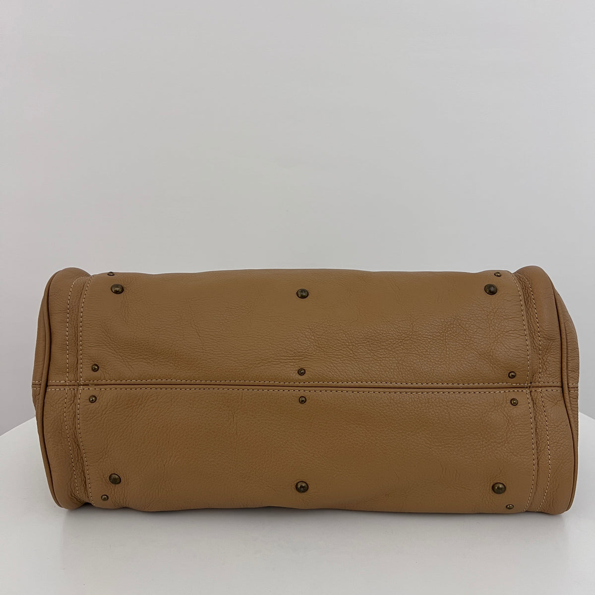 Sac CHLOÉ Paddington cuir grainé beige