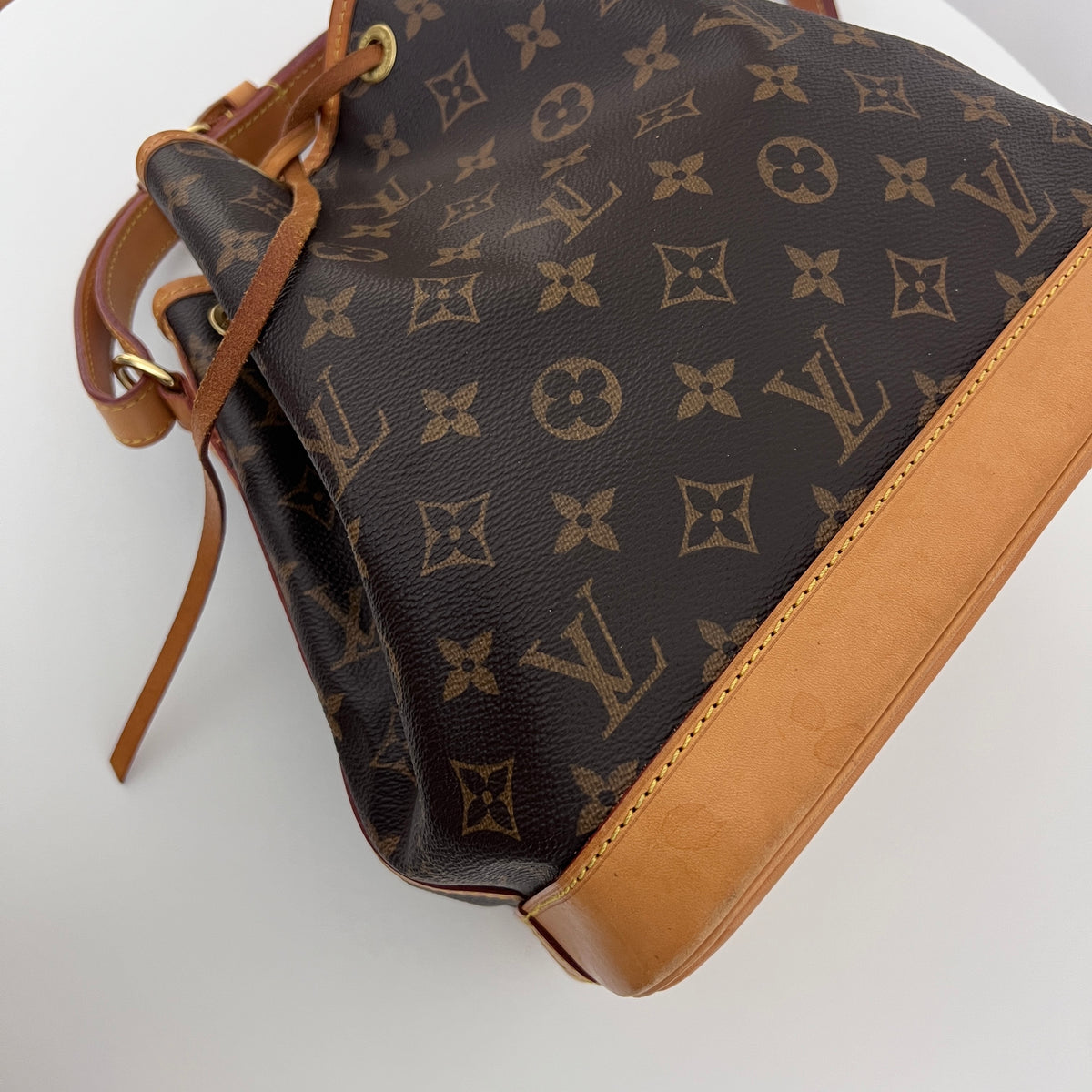 Sac LOUIS VUITTON Noé Petit toile et cuir marron vintage 2016