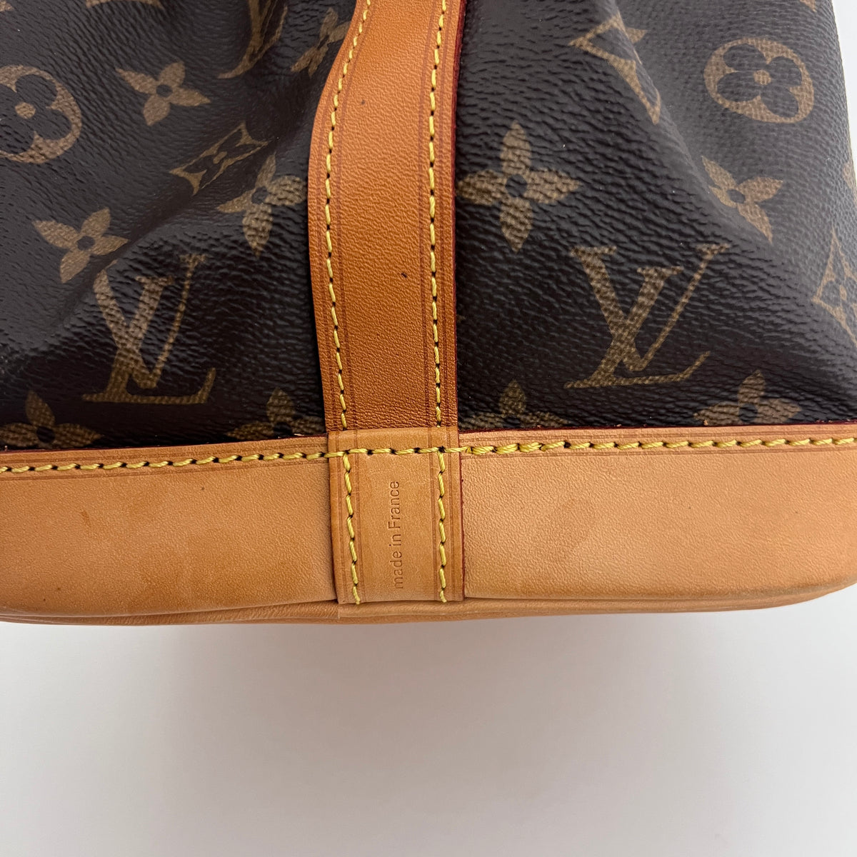 Sac LOUIS VUITTON Noé Petit toile et cuir marron vintage 2016