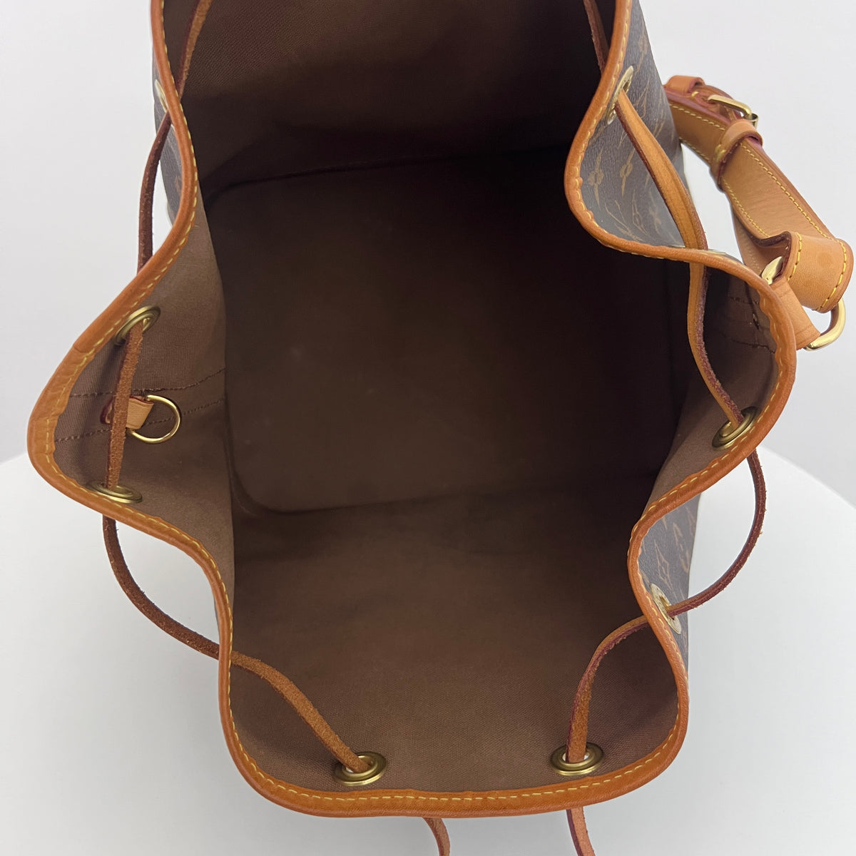 Sac LOUIS VUITTON Noé Petit toile et cuir marron vintage 2016