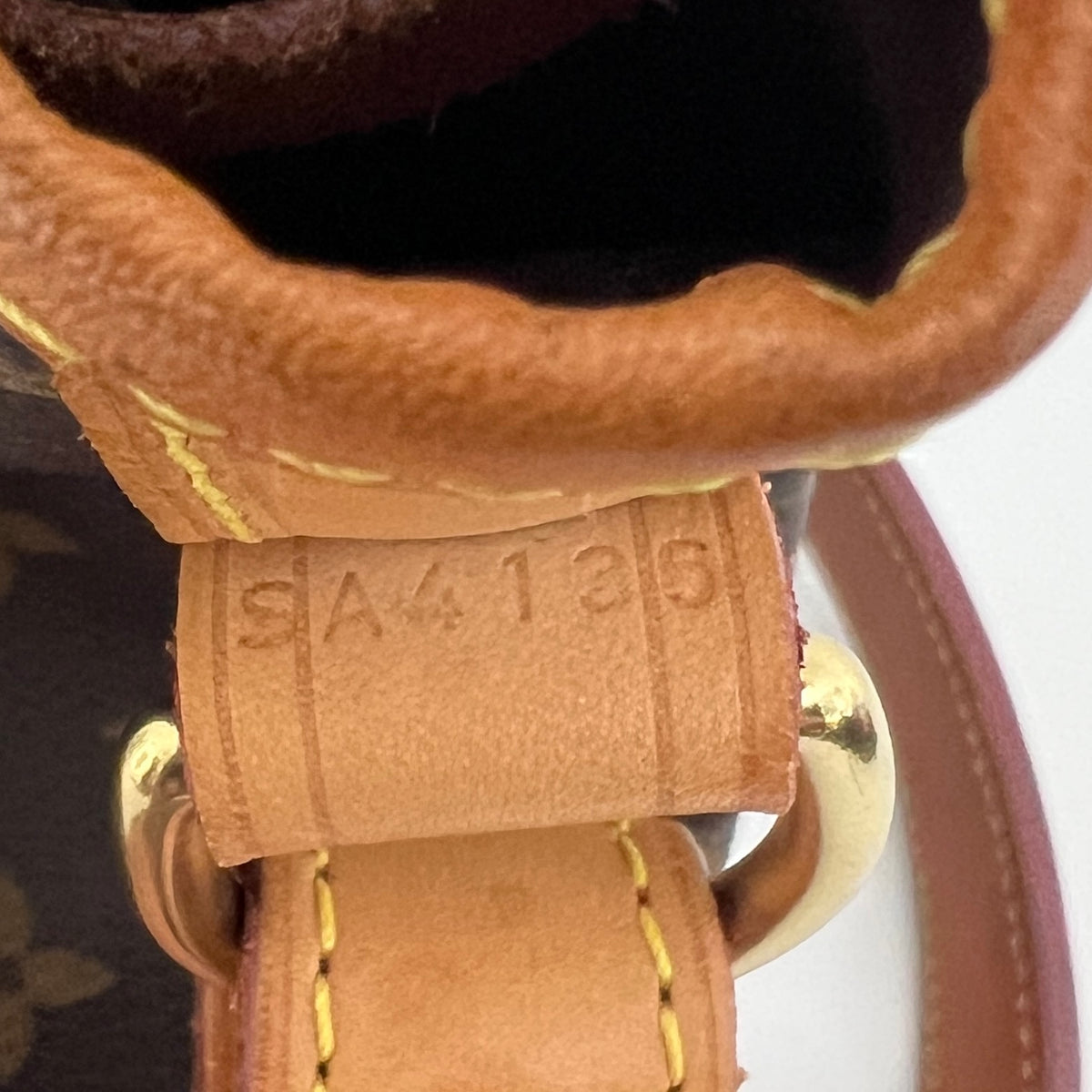Sac LOUIS VUITTON Noé Petit toile et cuir marron vintage 2016