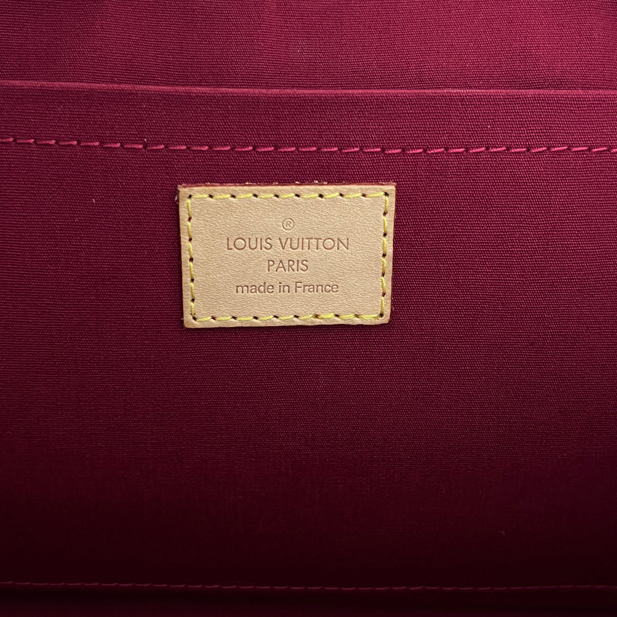 Sac LOUIS VUITTON Rosewood cuir verni rouge vintage 2008
