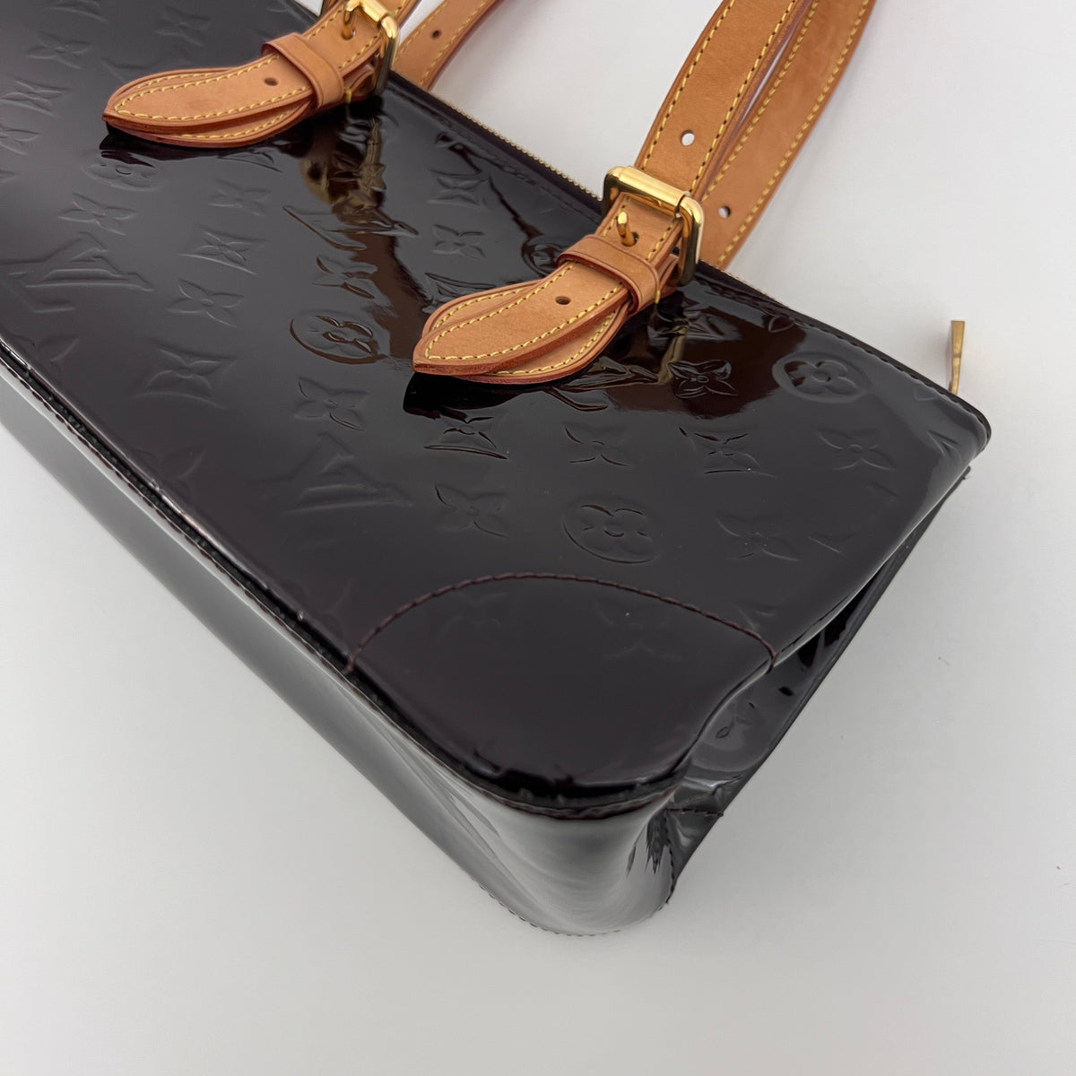 Sac LOUIS VUITTON Rosewood cuir verni violet vintage 2007