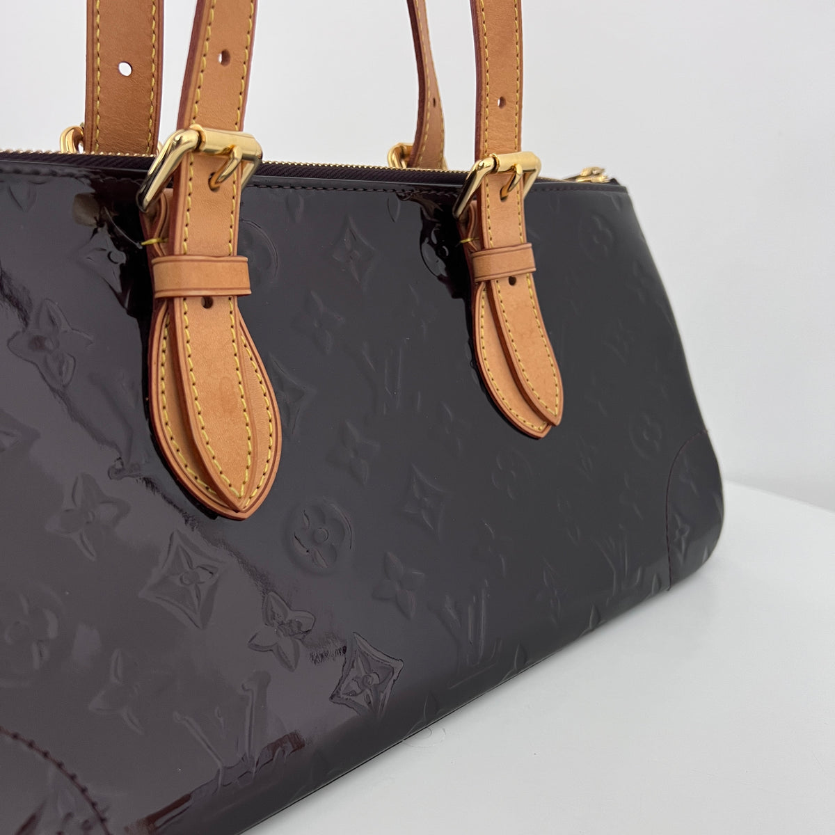 Sac LOUIS VUITTON Rosewood cuir verni violet vintage 2007