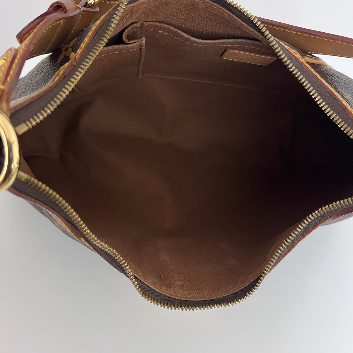 Sac LOUIS VUITTON Thames GM toile et cuir marron vintage 2011