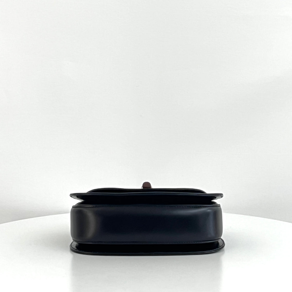 GUCCI Bamboo 1947 Small black smooth leather shoulder bag