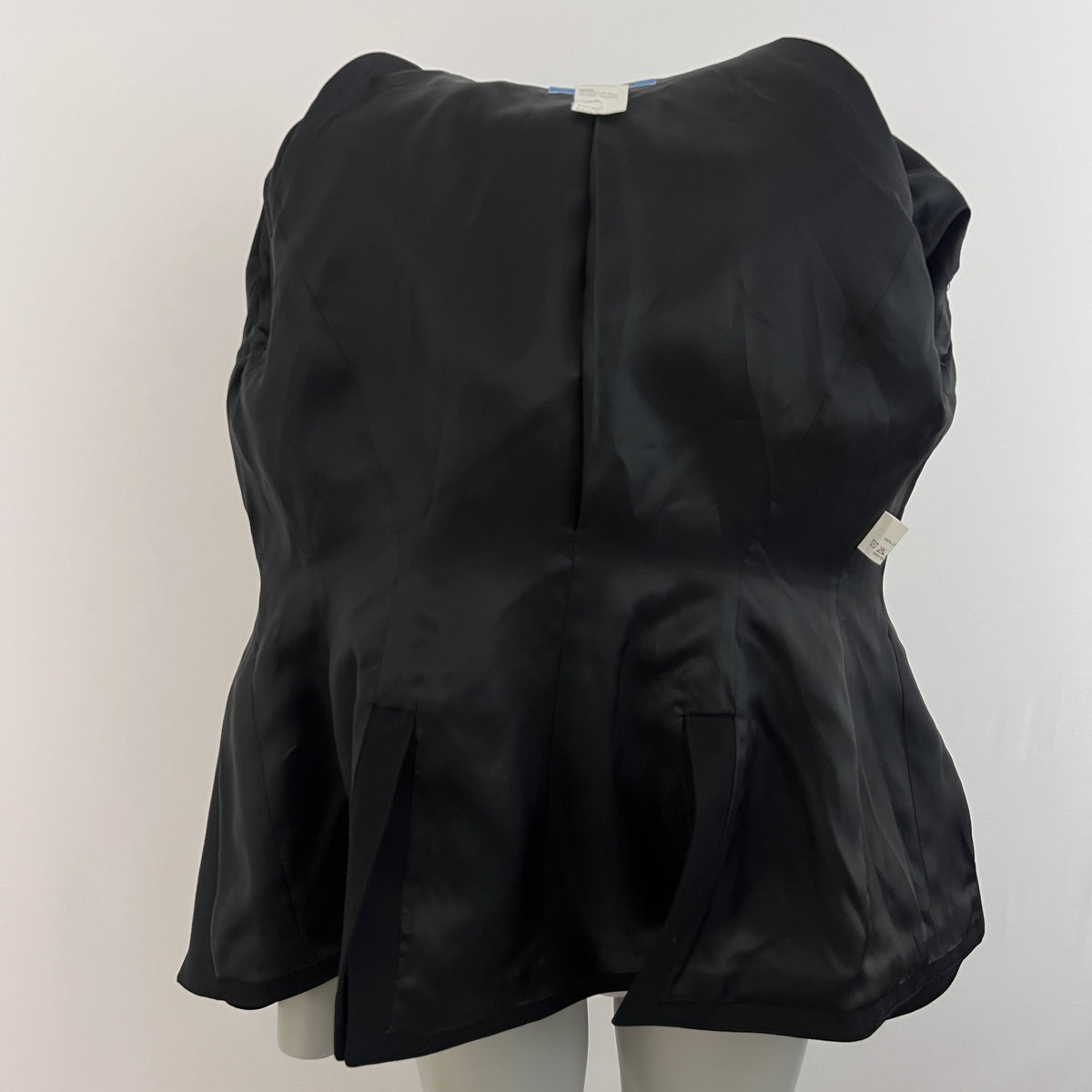 Veste Thierry Mugler Couture vintage circa 1990 noire et violette en laine Taille M