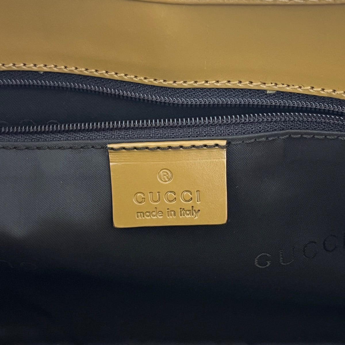 Sac GUCCI Jackie Small toile et cuir beige