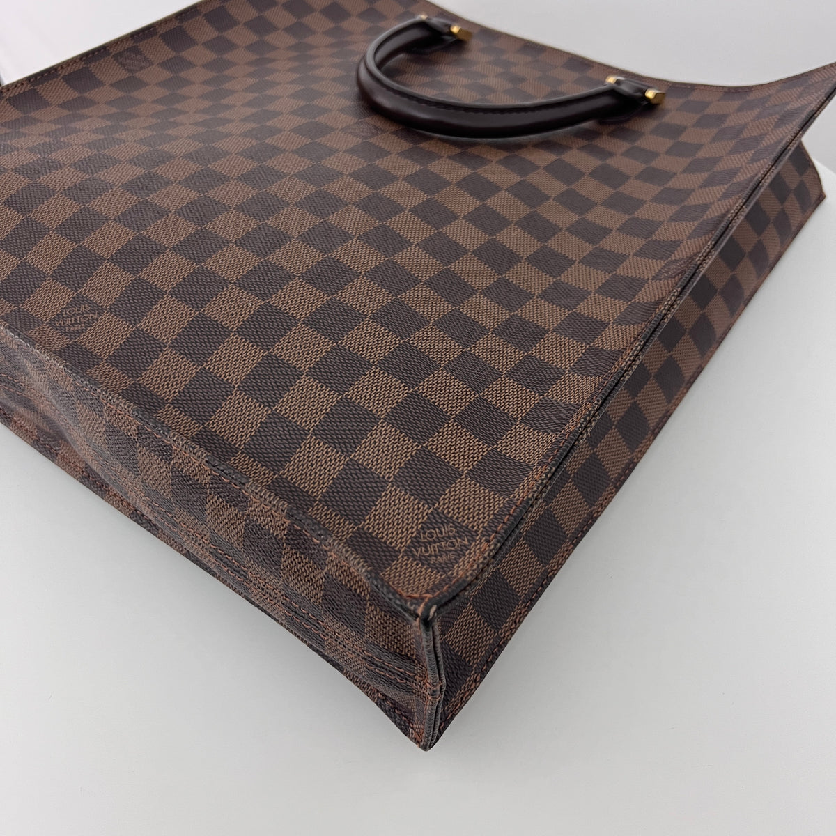Sac LOUIS VUITTON Sac Plat toile et cuir marron vintage 2005