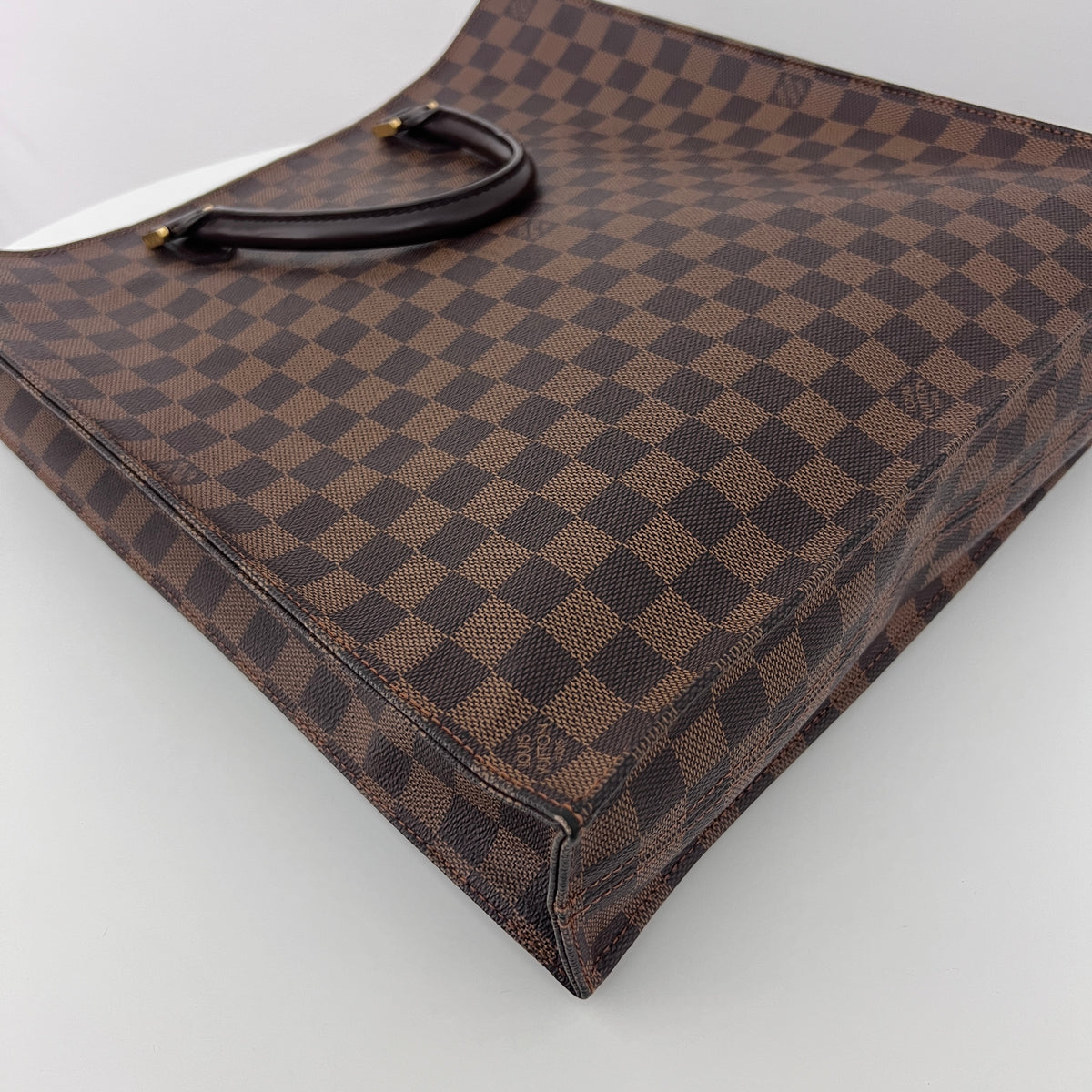 Sac LOUIS VUITTON Sac Plat toile et cuir marron vintage 2005