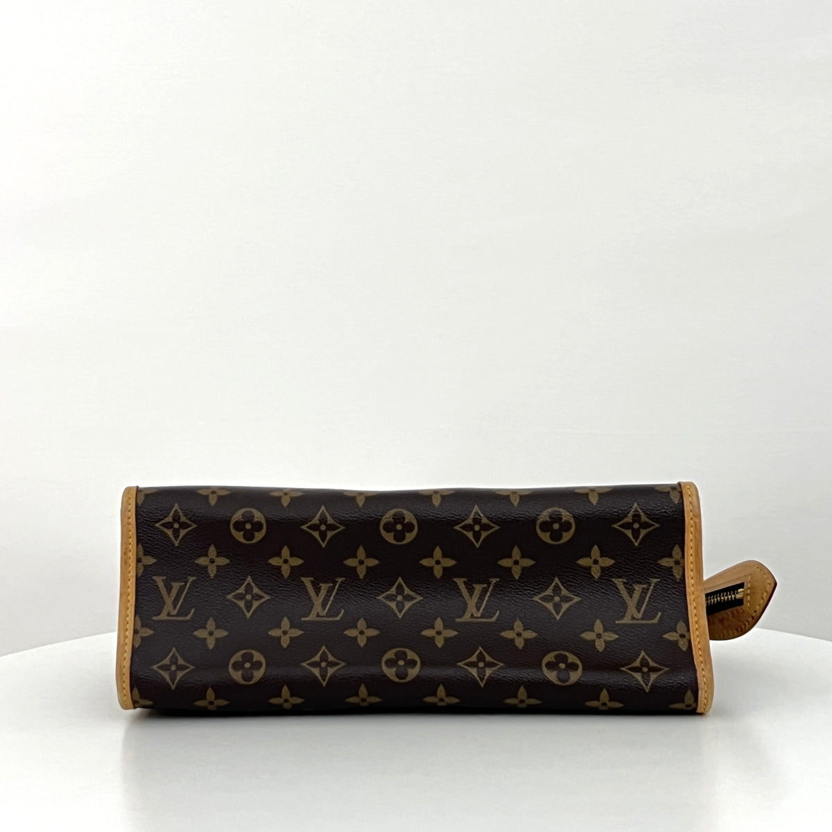 Sac à bandoulière LOUIS VUITTON Popincourt toile et cuir marron vintage 2006