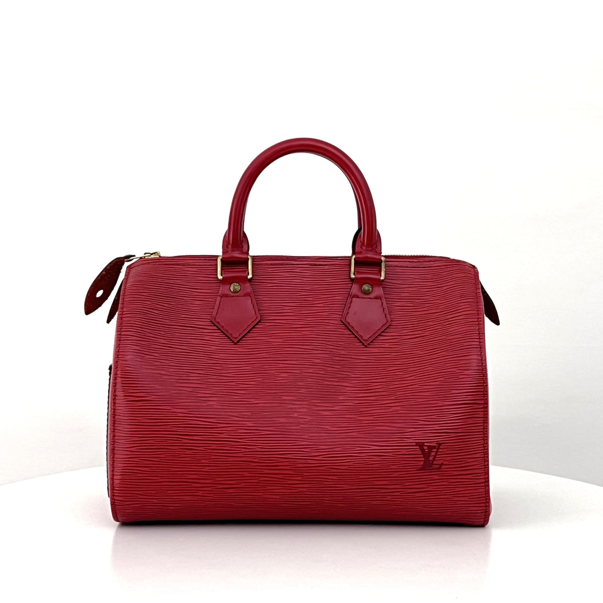 Vintage 1994 red Epi leather LOUIS VUITTON Speedy 25 bag