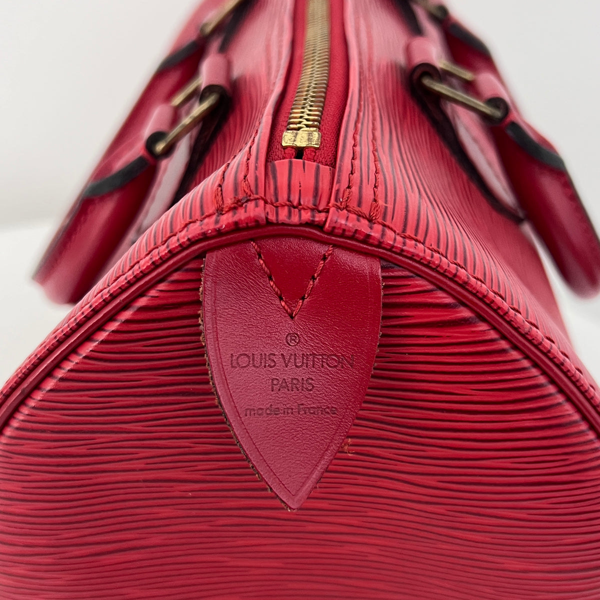 Vintage 1994 red Epi leather LOUIS VUITTON Speedy 25 bag
