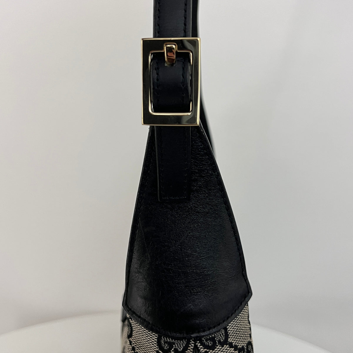 Sac GUCCI Jackie toile et cuir noir