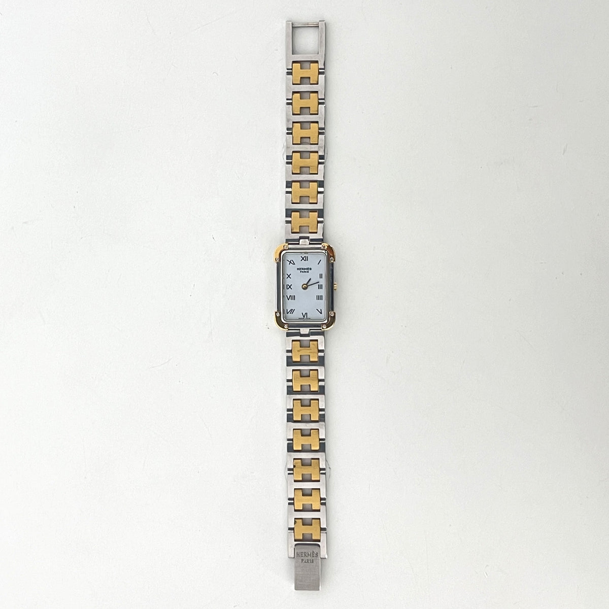 HERMÈS Croisière watch in two-tone steel
