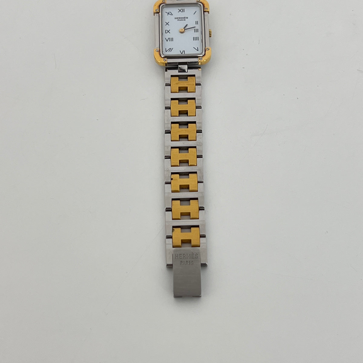 HERMÈS Croisière watch in two-tone steel
