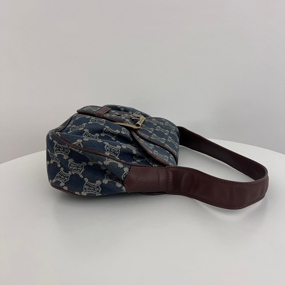 Sac CELINE Macadam MM denim bleu