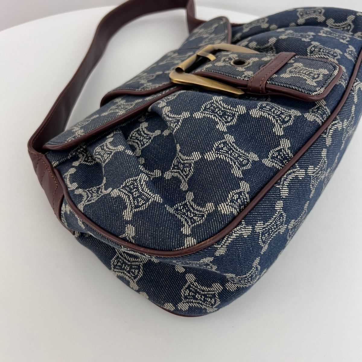 Sac CELINE Macadam MM denim bleu