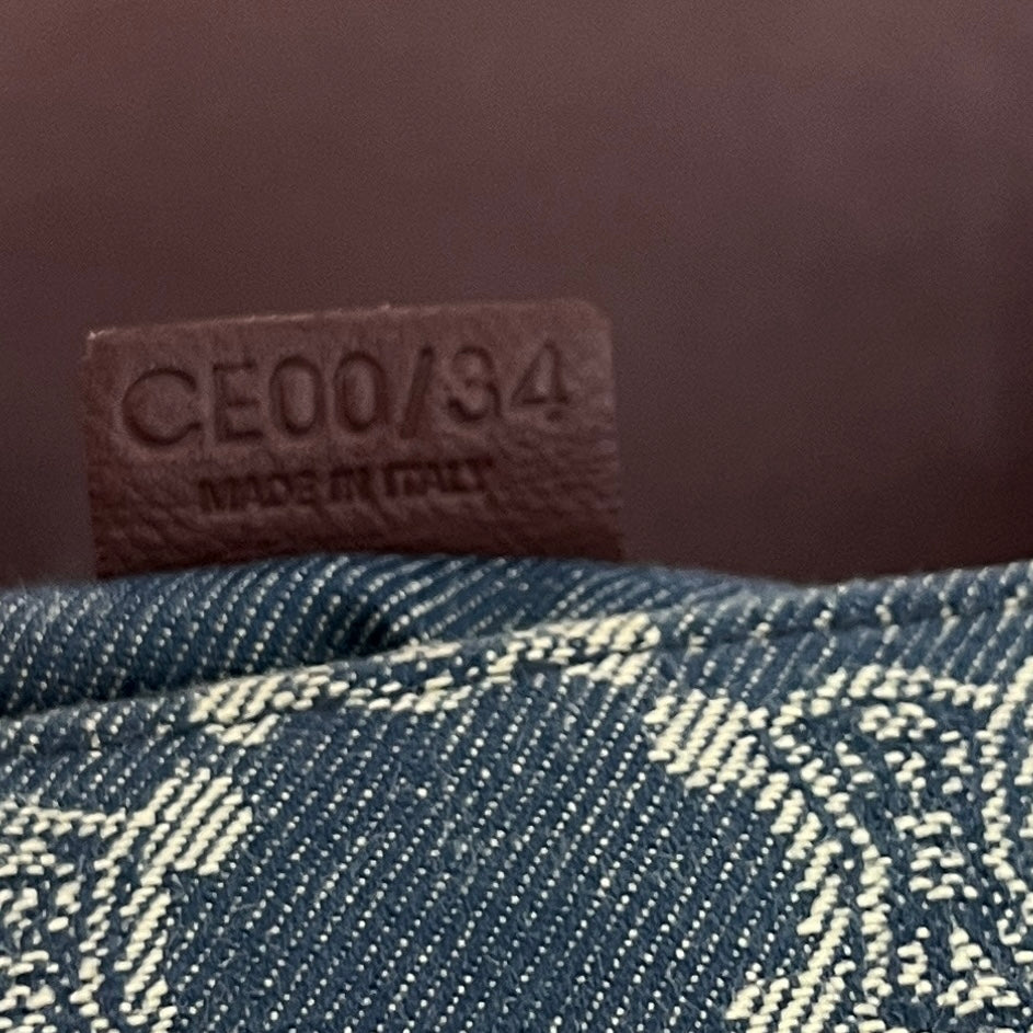 Sac CELINE Macadam MM denim bleu