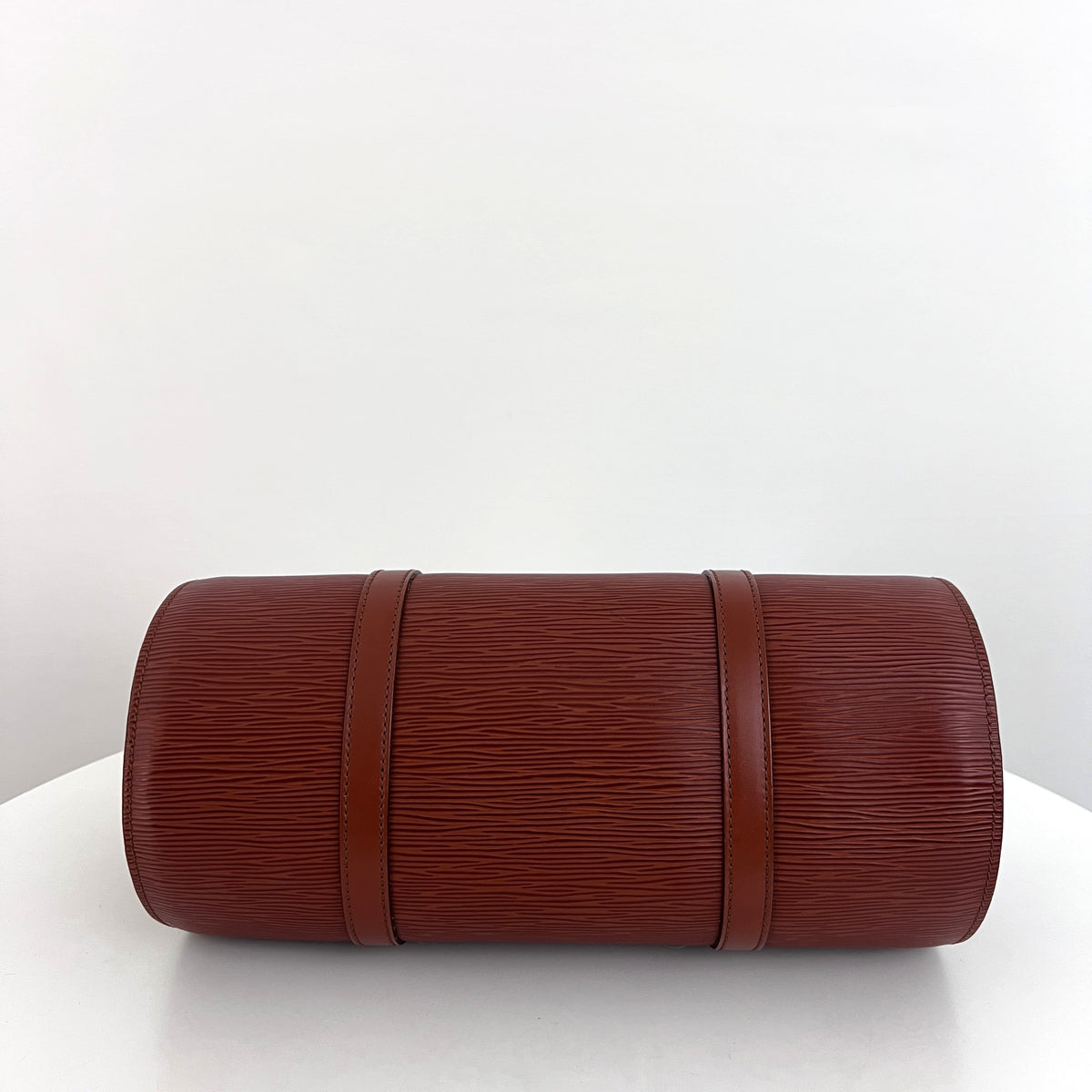 Sac LOUIS VUITTON Soufflot cuir épi marron vintage 1997