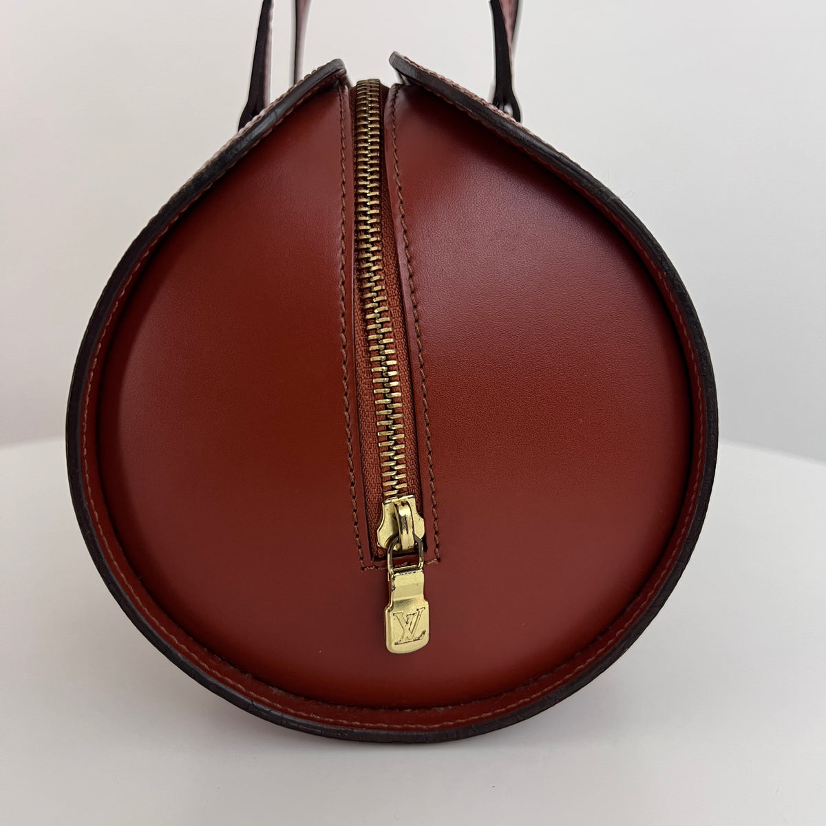 Sac LOUIS VUITTON Soufflot cuir épi marron vintage 1997