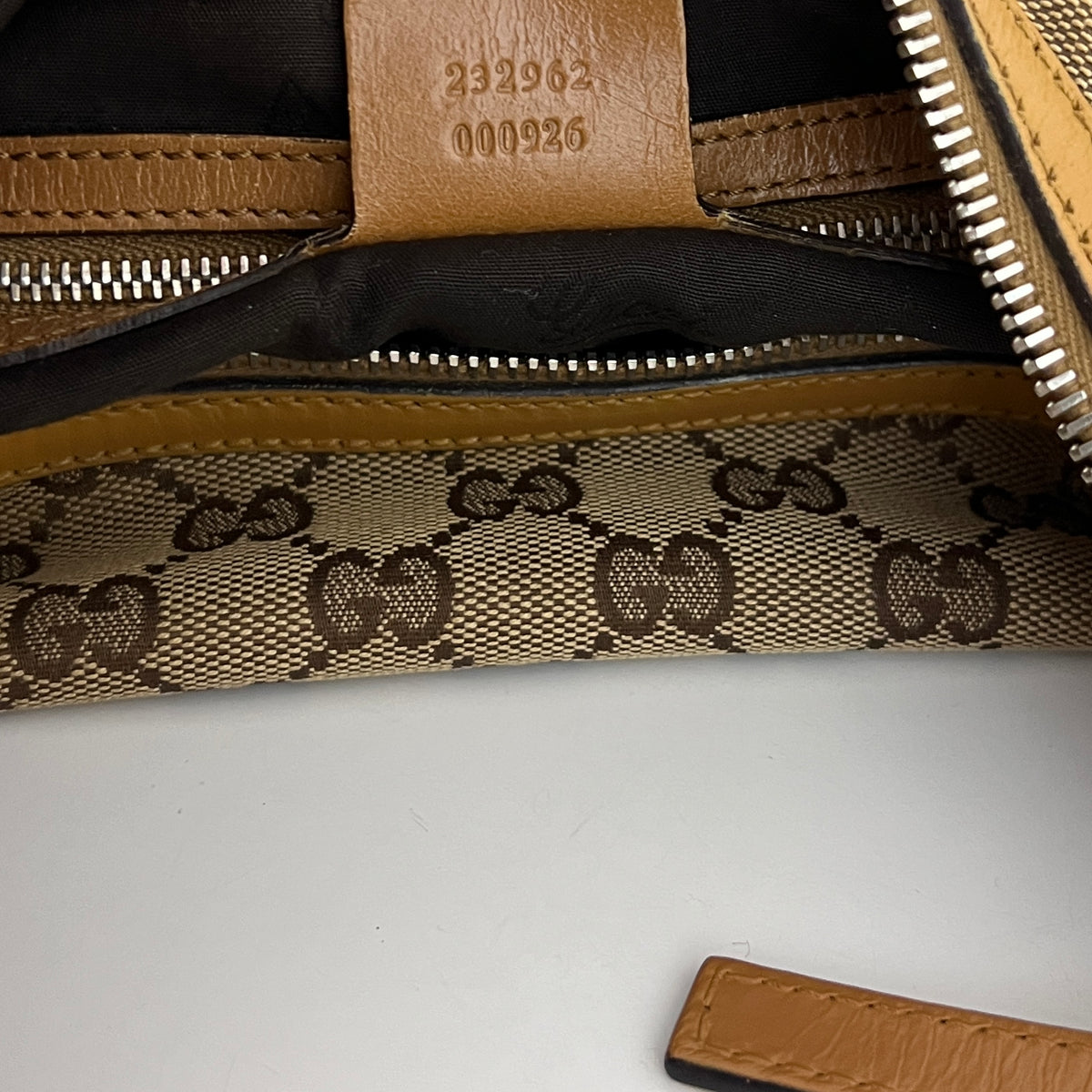 GUCCI Twins GG canvas and brown leather hobo bag