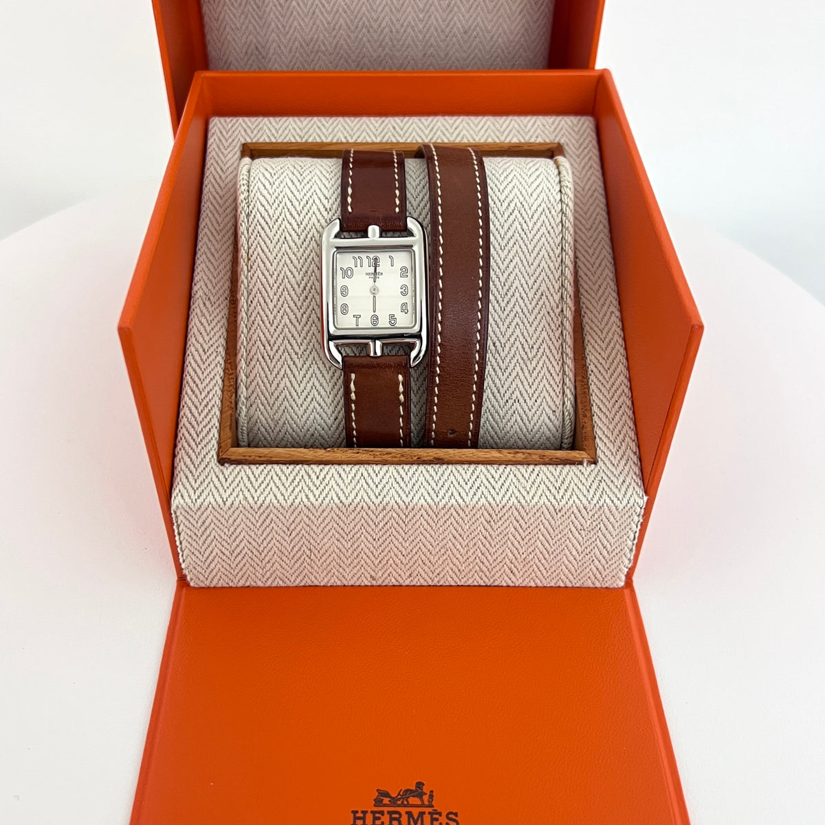 Montre HERMÈS Cape Cod acier argenté