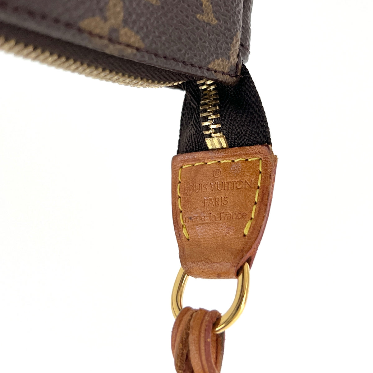 LOUIS VUITTON Pochette Accessoires crossbody bag in brown canvas and leather, vintage 2000