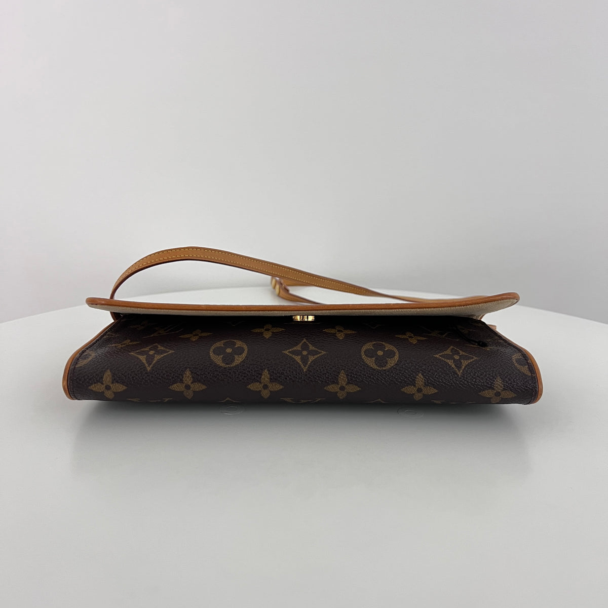 LOUIS VUITTON Twin GM Shoulder Bag in brown canvas and leather vintage 2000