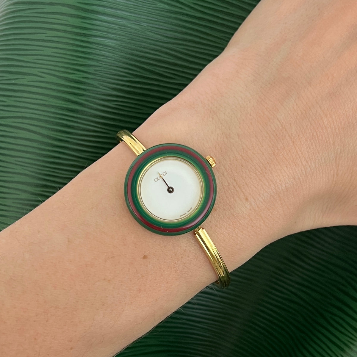 Montre GUCCI Play plaqué or doré