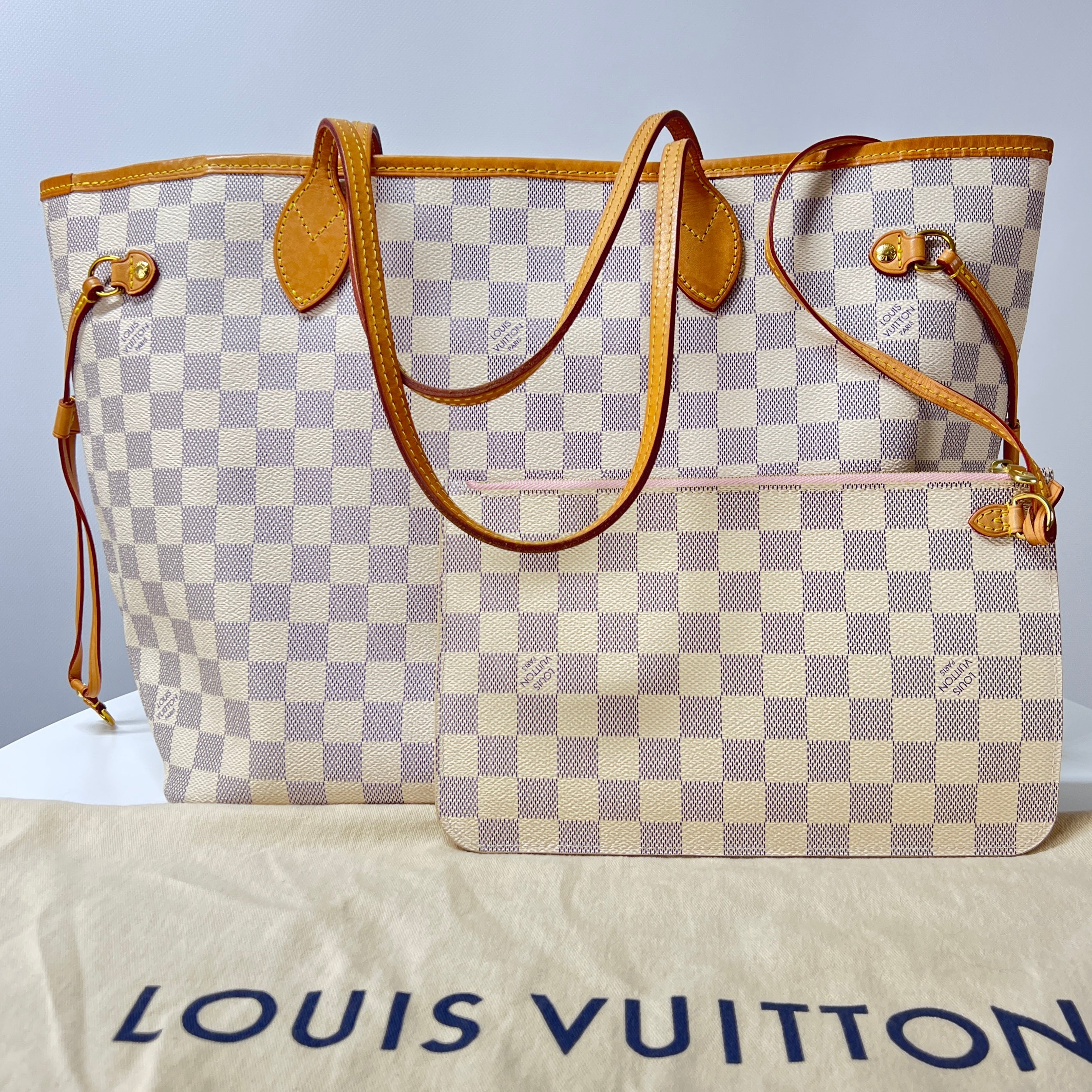 LOUIS VUITTON Neverfull GM handbag in multi-colored canvas and leather